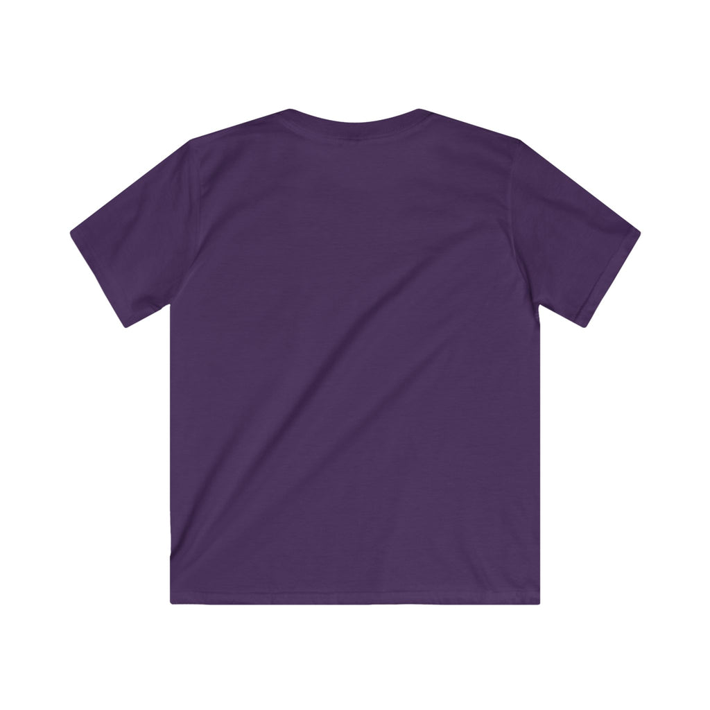 Purple t-shirt on a white background