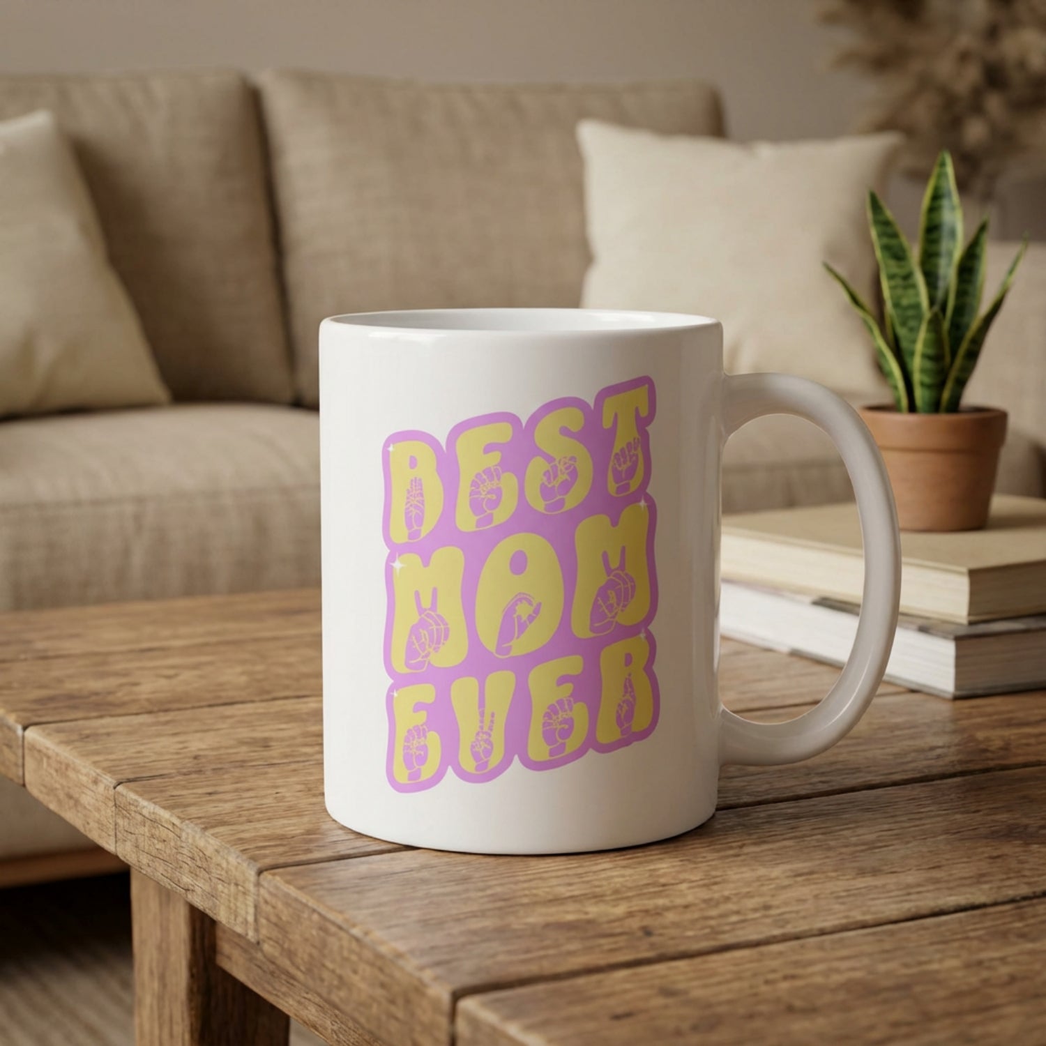 ASL Best Mom Ever Mug