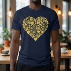 ASL Gold Heart Mosaic - Softstyle T-Shirt