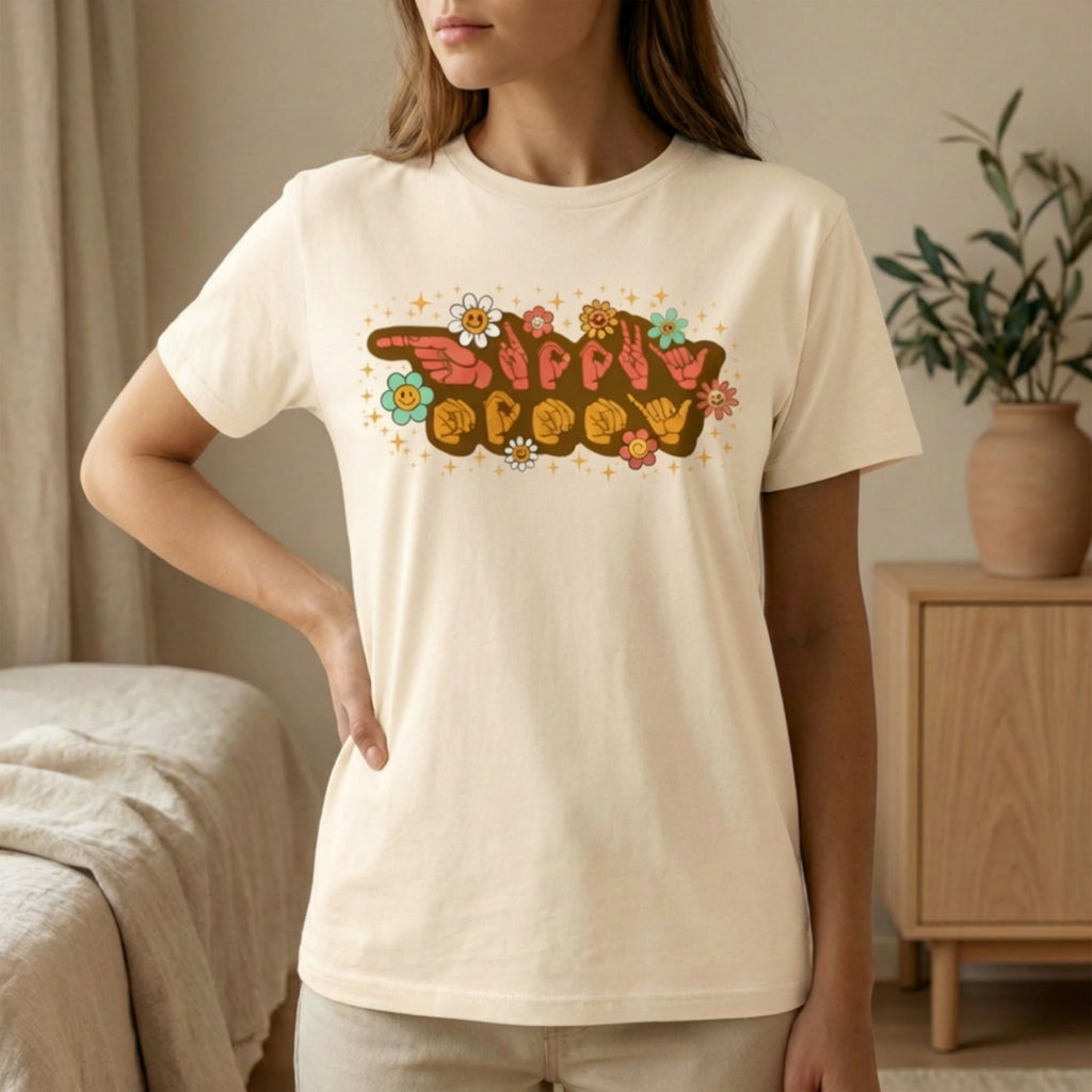 ASL Groovy Mommy - Softstyle T-Shirt