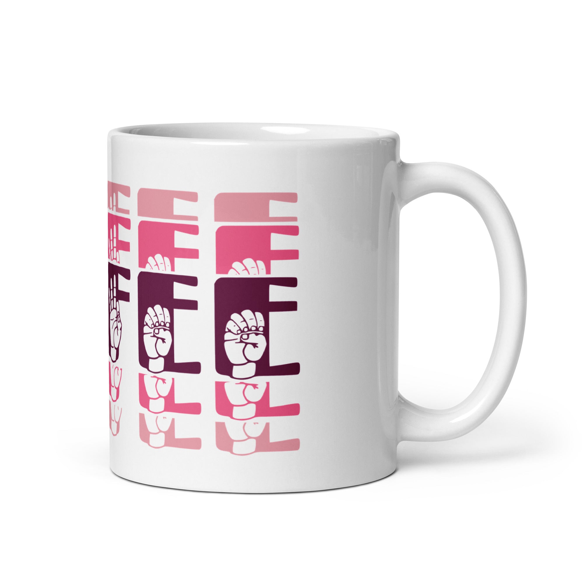 Coffee Cutaway Mug – Pink