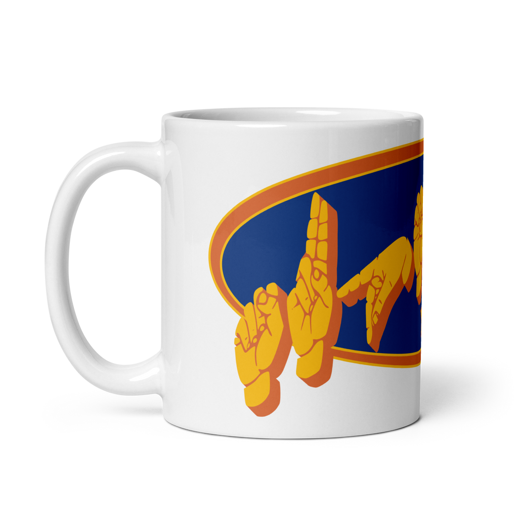 Supermom ASL Fingerspelling Mug