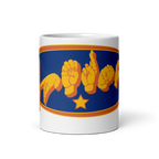 Supermom ASL Fingerspelling Mug