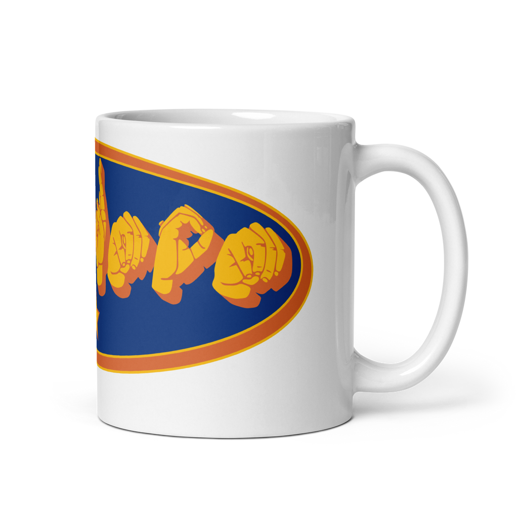 Supermom ASL Fingerspelling Mug