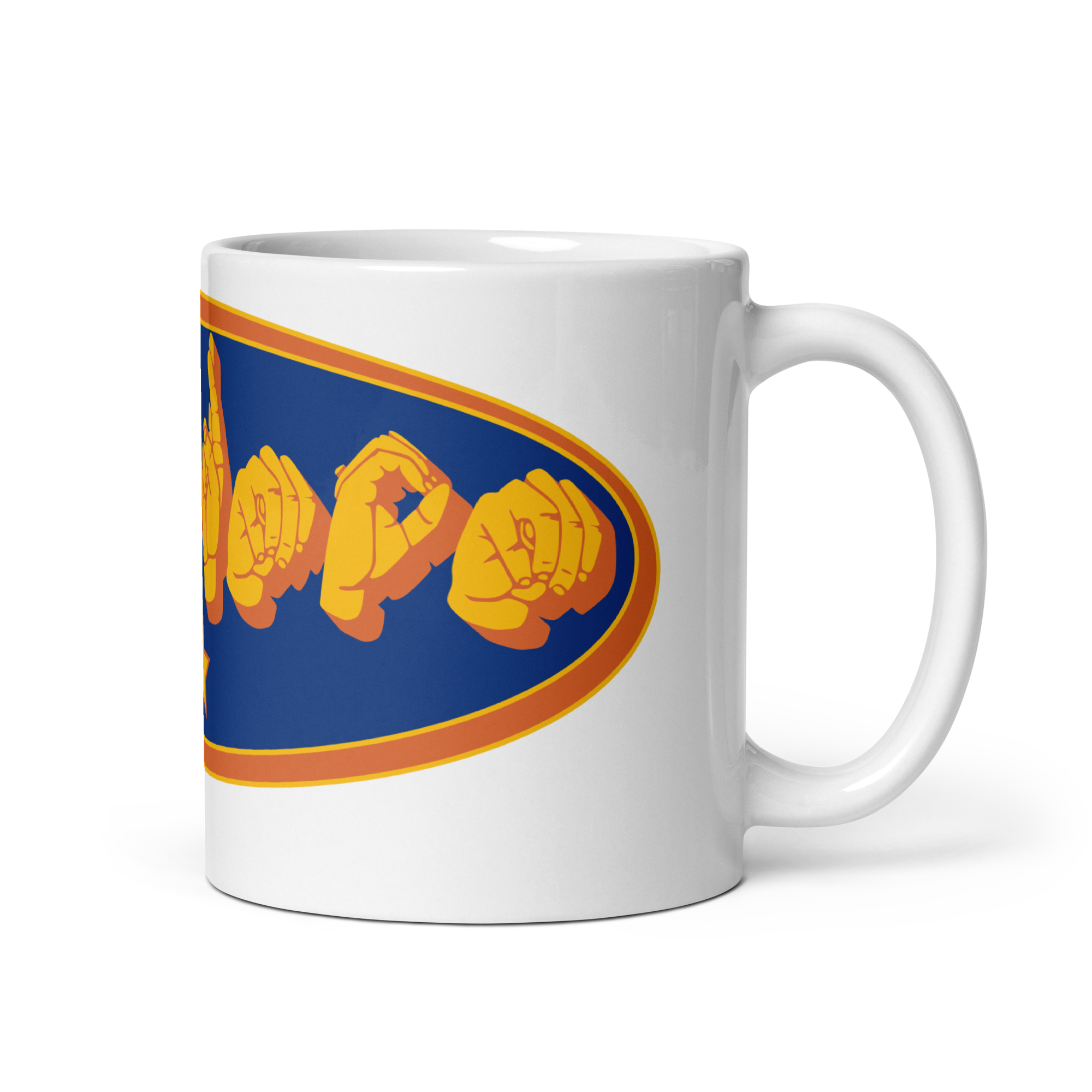 Supermom ASL Fingerspelling Mug