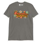 Charcoal coloured T-Shirt showing a Groovy Mammy BSL design