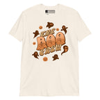 Natural Boo Crew Halloween t-shirt with pumpkins, ghosts, and BSL design.