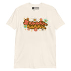 Natural coloured T-Shirt showing a Groovy Mammy BSL design