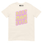 Natural colored T-Shirt showing a Best Mom Ever ASL design