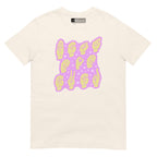 Natural colored T-Shirt showing a Best Mom Ever ASL fingerspelling design