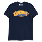 Navy coloured T-Shirt showing a Supermom BSL design