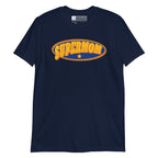 Navy colored T-Shirt showing a Supermom ASL design