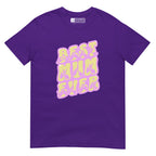 Purple coloured T-Shirt showing a Best Mum Ever BSL design