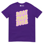 Purple colored T-Shirt showing a Best Mom Ever ASL design