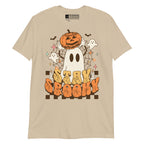 Sand Stay Spooky ghost pumpkin Halloween t-shirt with BSL design.