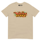 Sand colored T-Shirt showing a Groovy Mommy ASL design
