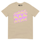 Sand coloured T-Shirt showing a Best Mam Ever BSL fingerspelling design