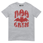 Sport grey Boo Crew bat Halloween t-shirt with ASL design.