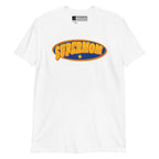 White colored T-Shirt showing a Supermom ASL design
