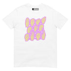 White colored T-Shirt showing a Best Mom Ever ASL fingerspelling design