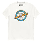 White T-shirt with ‘Best Father Ever’ in BSL fingerspelling and text on the front