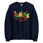 Navy coloured Jingle All The Way sweatshirt with BSL design.