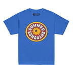 Royal t-shirt with a sun graphic and 'Summer Sunshine' text