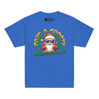 Royal coloured Have A Groovy Christmas kids t-shirt with BSL design.