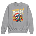 Sport grey coloured Christmas Vibes kids sweatshirt with BSL design.